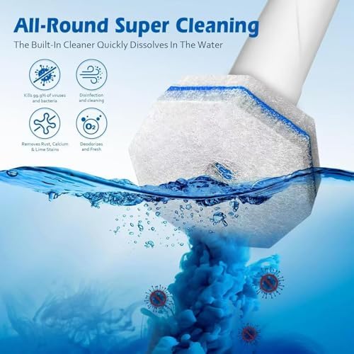 60 Count Toilet Bowl Wand Refills for Most Toilet Brushes 1