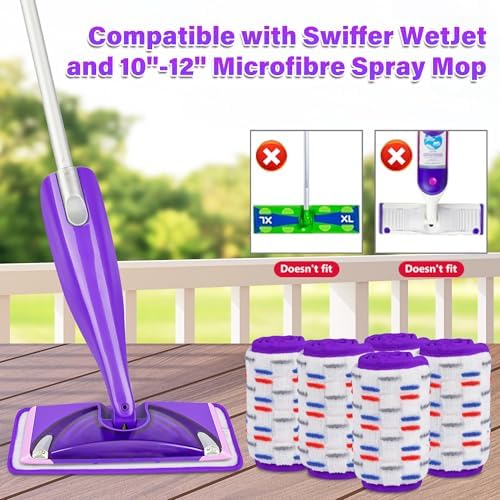 21 Pack Reusable Mop Pads for Swiffer WetJet 1