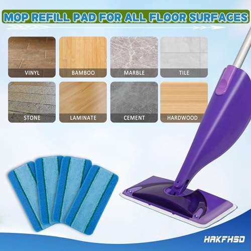 4 Pack Reusable Swiffer WetJet Mop Pads