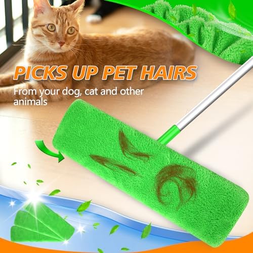 Yicotira Reusable Microfiber Mop Pads - 6 Pack XL Dry Wet Refills