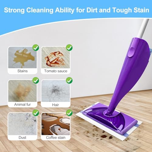 Aiyiried 10 Count Mop Pad Refills for WetJet Swiffer