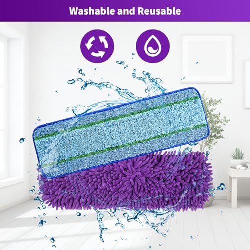 10 Pack Microfiber Mop Pads for Bona Washable Reusable