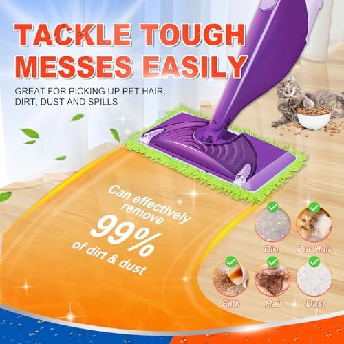 DR DAPPER 6 Pack Reusable Mop Pads for Swiffer Wet Jet