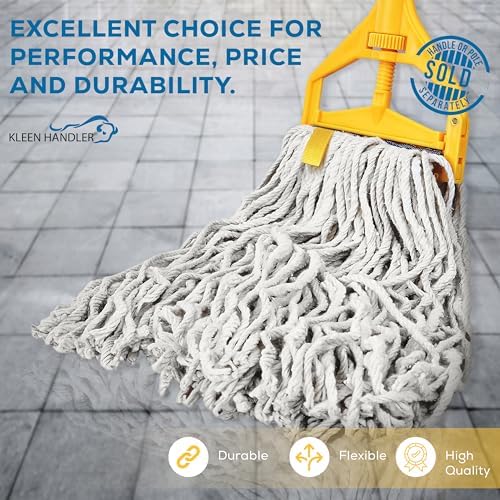 KLEEN HANDLER 6-Pack Cut End Cotton Mop Heads