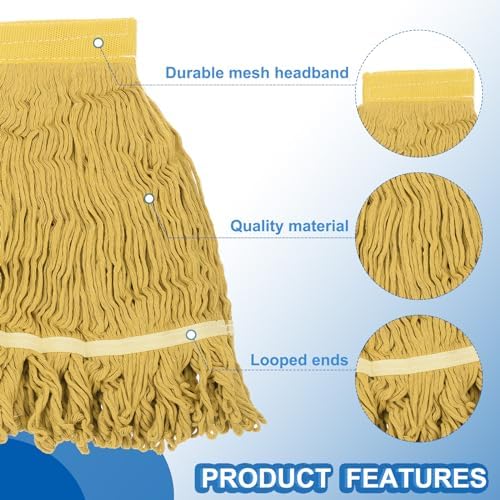 Uxcell 6Pcs Cotton String Mop Head Replacement