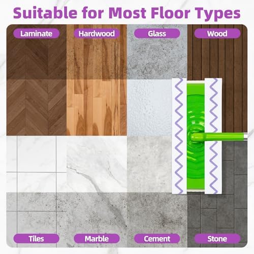 Nicemiya 24 Pack Microfiber Mop Pads for Swiffer Sweeper