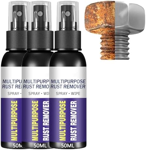 Homomdy Rust Remover Spray 3pcs - Multipurpose Metal Cleaner