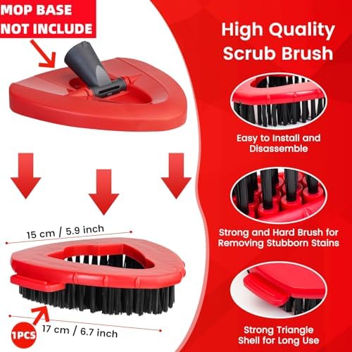 OZISI Scrub Brush Replacement Head for Oceda 1-Tank Spin Mop