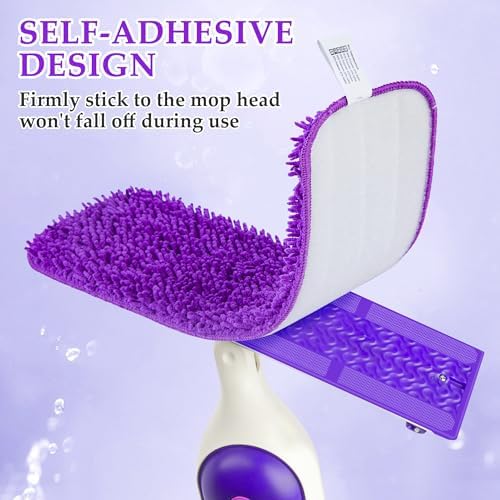 PAPCLEAN Microfiber Mop Pads - 3Pcs Reusable Refill for Swiffer PowerMop
