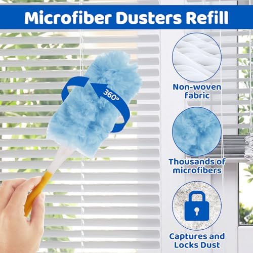 JMIATRY 50PCS Swiffer Duster Refills 360 Degree Heavy Duty