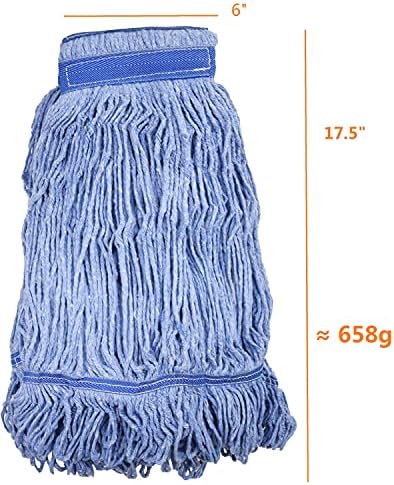 NIUBEE Heavy Duty Blue String Mop Head Replacement