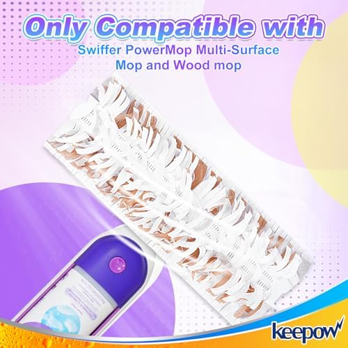 KEEPOW Disposable Mop Pads Refills 5 Pack Brown