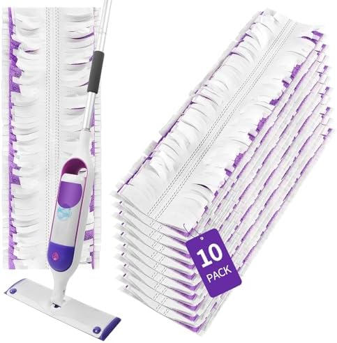 10 Pack ZHAYAO Swiffer Power Mop Refills Unscented Multi-Surface Mopping Pads