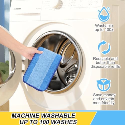 5 Pack Microfiber Spray Mop Replacement Heads for Bona and Other Mops