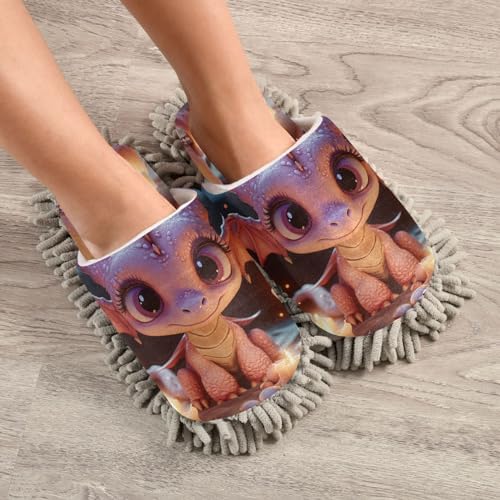 Zhirexin Microfiber Mop Slippers for Men Women
