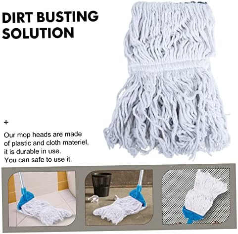 PACKOVE Cotton String Mop Head Reusable Replacement Pad