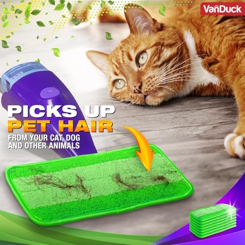 VanDuck Reusable Mop Pads 2 Pack - Microfiber Compatible with Swiffer WetJet