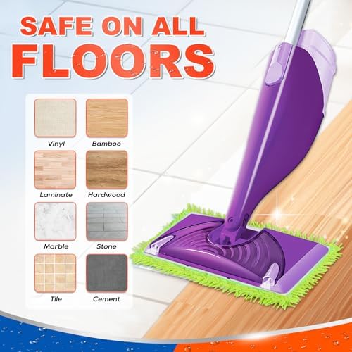 DR DAPPER 6 Pack Reusable Mop Pads for Swiffer Wet Jet