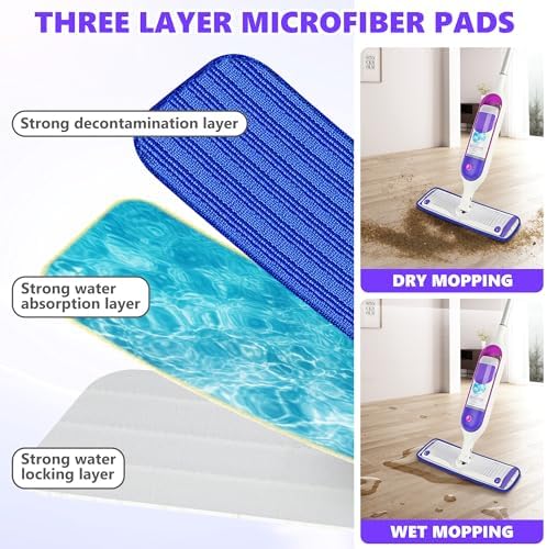Reusable Mop Pads for Swiffer PowerMop 5 Pack