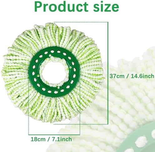 3 Pack Mop Replacement Heads for Libman Tornado Spin Mop System
