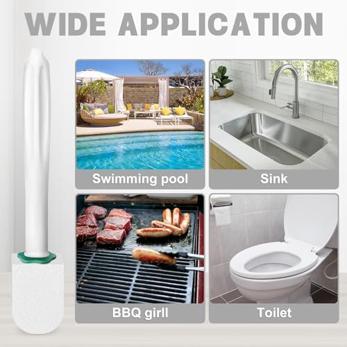 Xuelimei 12pcs Pumice Stones 2pcs Toilet Brush for Deep Cleaning