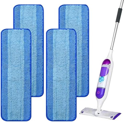 4 Pack Reusable Swiffer Power Mop Pad Refills