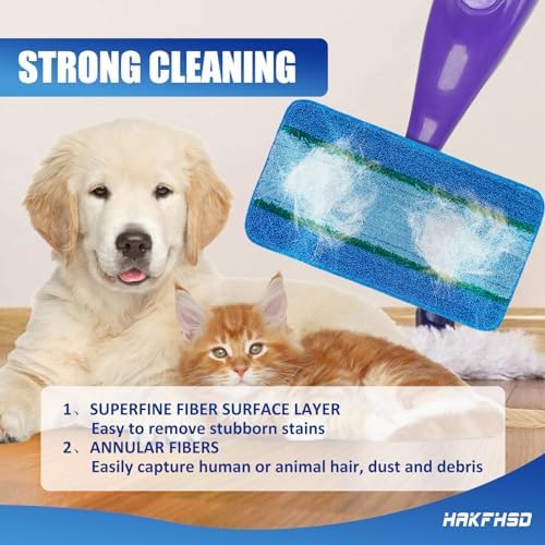 4 Pack Reusable Swiffer WetJet Mop Pads
