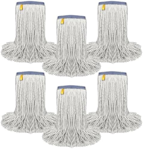 KLEEN HANDLER 6-Pack Cut End Cotton Mop Heads