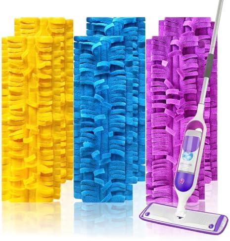 Reusable Swiffer PowerMop Pad Refills 6Pcs