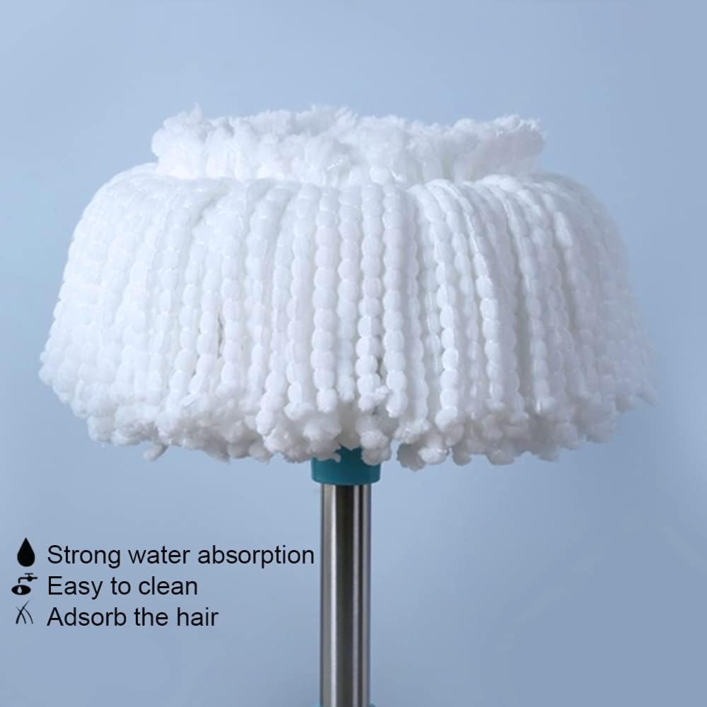 LEIHEFA Microfiber Mop Heads 3 Pack - Universal Fit 360 Rotating Machine Washable