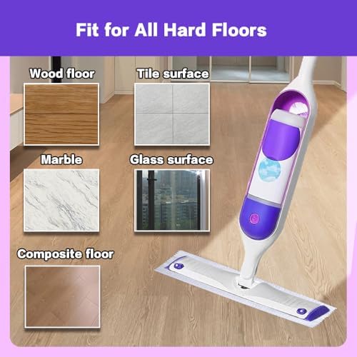 AWAYDD Disposable Mopping Pad Refills for PowerMop 25 Count Purple