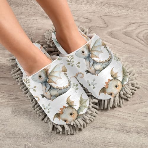Zhirexin Cute Cartoon Water Dragon Cleaning Slippers 1