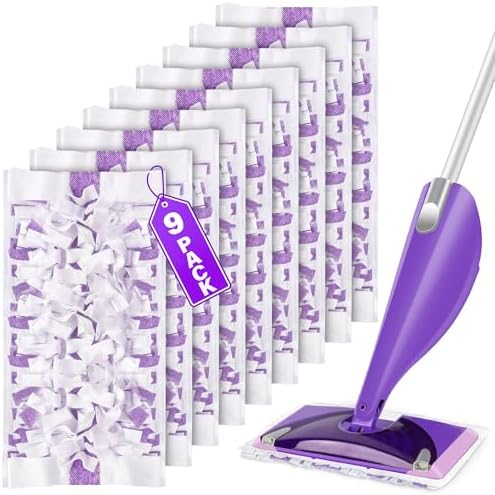 UMAYCOOL 9 Count Swiffer WetJet Mop Pad Refills