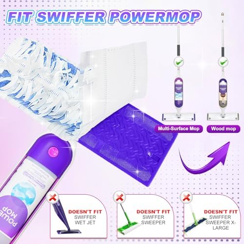 YagoDago Power Mop Refills 5-Pack for Wood Multi-Surface Cleaning