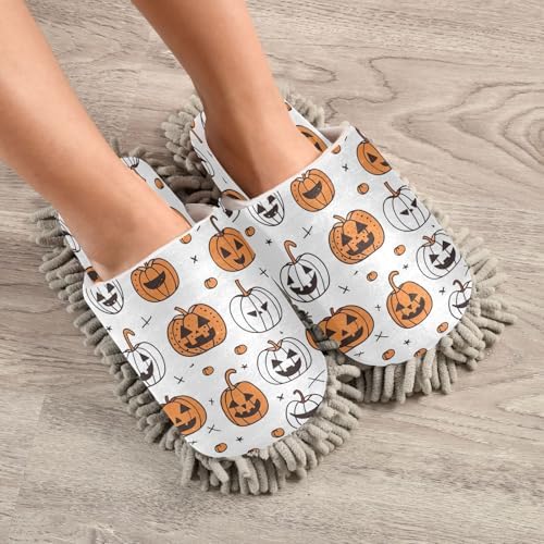 Zhirexin Halloween Pumpkin Cleaning Slippers 1