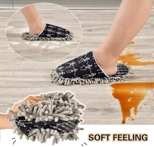 Bulletgxll Mopping Slippers with Microfiber Wipes