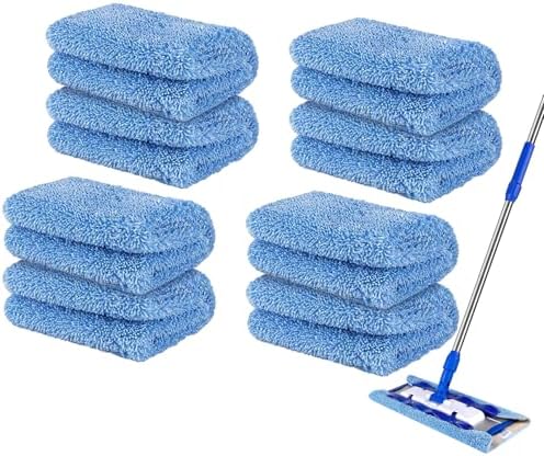 16 Inch Microfiber Mop Pads Replacement for SIGA - 8 Pack