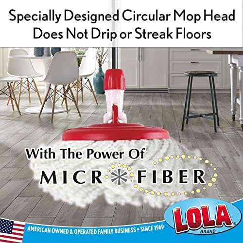 Lola Products Revolution Microfiber Spin Mop Refill