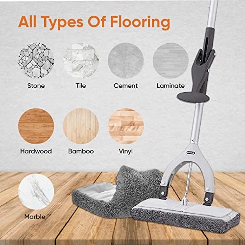 Superio Microfiber Mop Head Replacement - Durable Washable Reusable