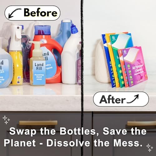 Soluble Care Sample Sheet Pack - Laundry Toilet Floor Hand Soap