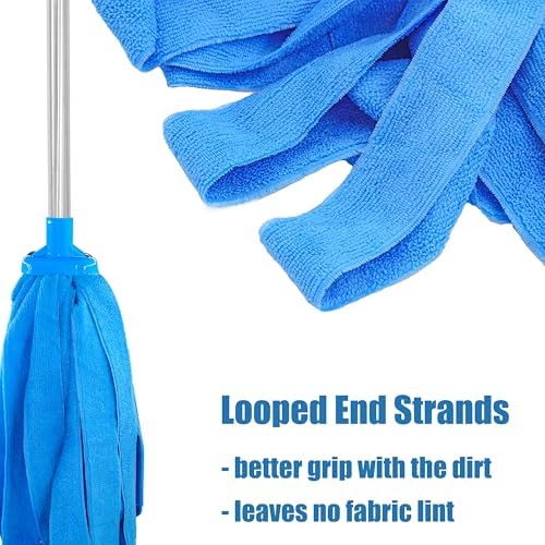 EaseYourDay Screw-On Microfiber Mop Head Refill 3PCS