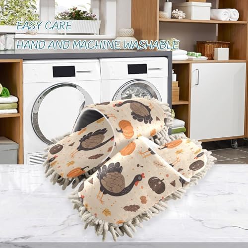 Zhirexin Mop Slippers for Home Cleaning
