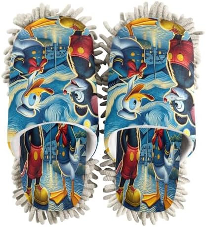 Zhirexin Starry Night Kitchen Cleaning Slippers