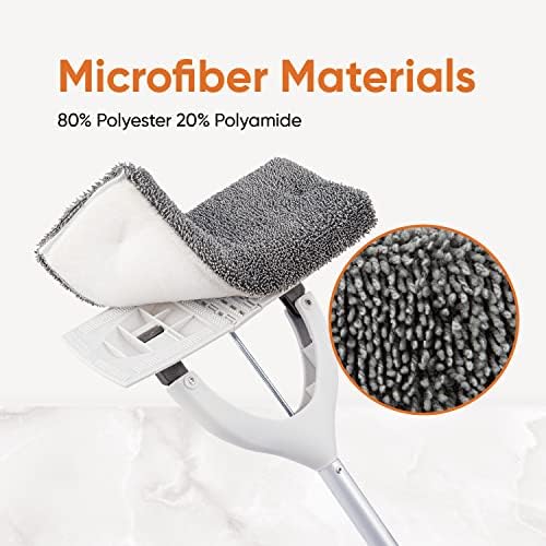Superio Microfiber Mop Head Replacement - Durable Washable Reusable