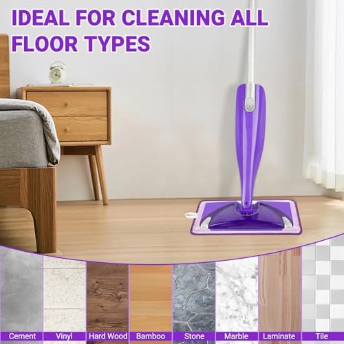 Sealuncle Microfiber Mop Pads 2-Pack Purple 1