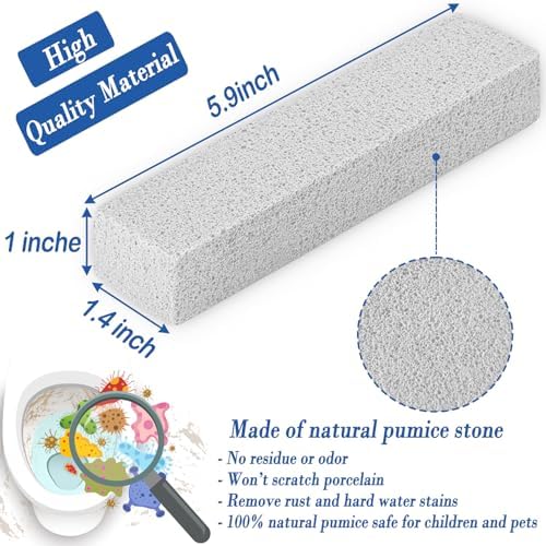 FAZMoss 6Pack Pumice Stones for Toilet Cleaning