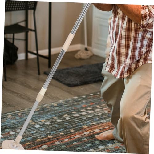 Detachable Rotary Mop Pole with Reinforced Stainless Steel Handle