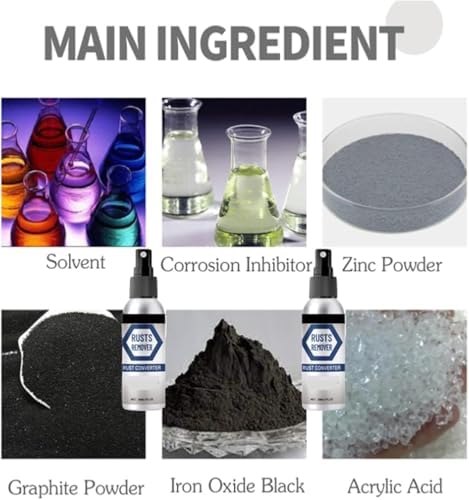 Zimfim Rust Remover Spray - Powerful Rust Oxidation Solver for Metal