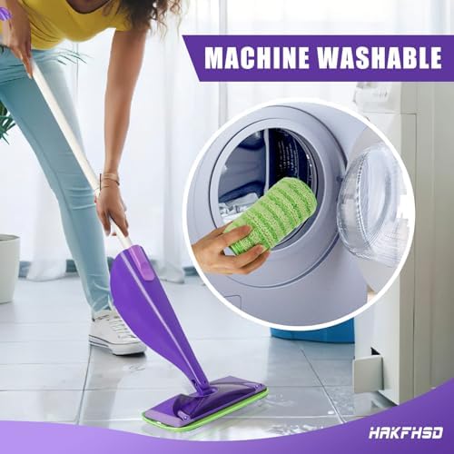 4 Pack Reusable Mop Cloths for Swiffer Wet Jet Mops - Green