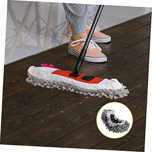Ipetboom 2 Pairs Chenille Mop Slippers for Floor Cleaning